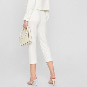 CLUB MONACO White Crop Trousers Pants Size 10
